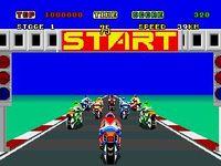 une photo d'Ã©cran de Super Hang-On sur Sega Megadrive